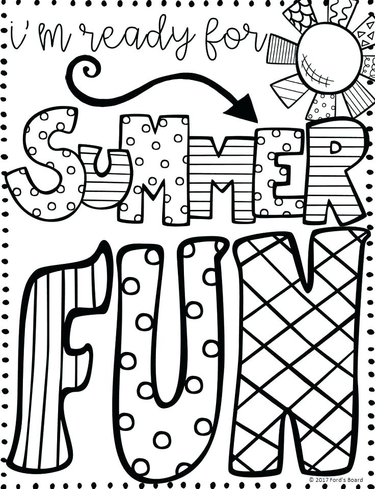 37 Free Summer Coloring Pages Printable 23