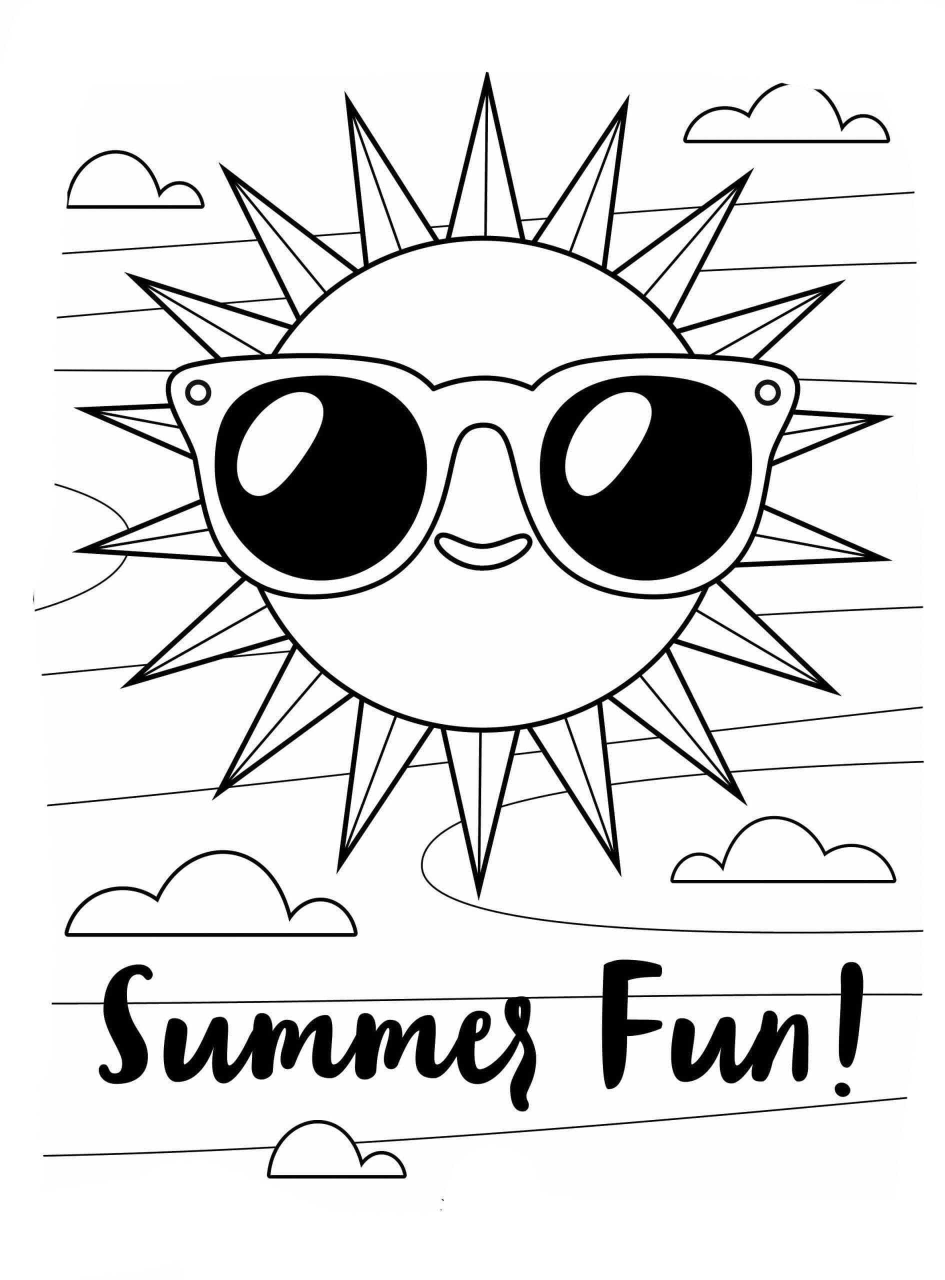 37 Free Summer Coloring Pages Printable 25