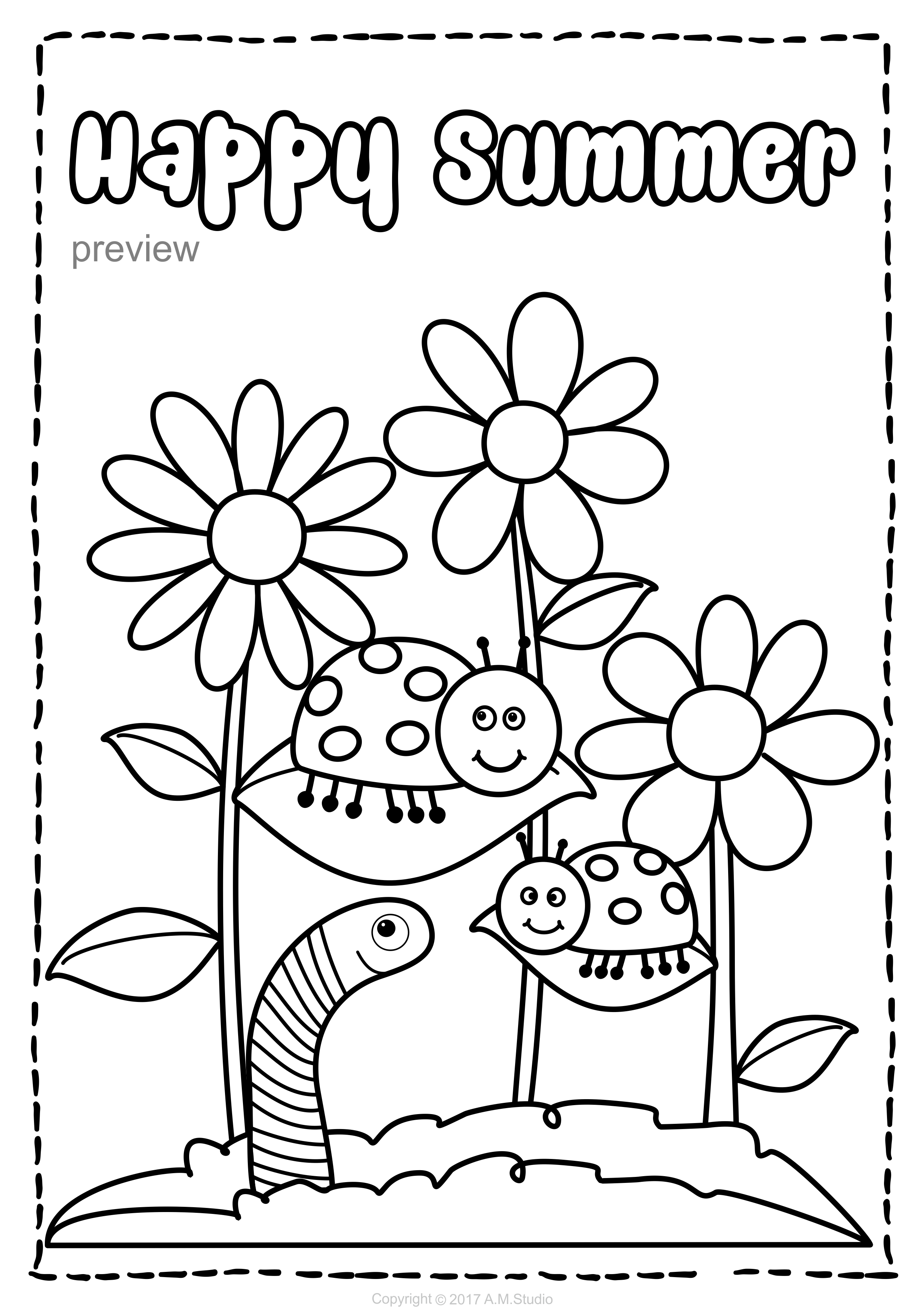 37 Free Summer Coloring Pages Printable 26