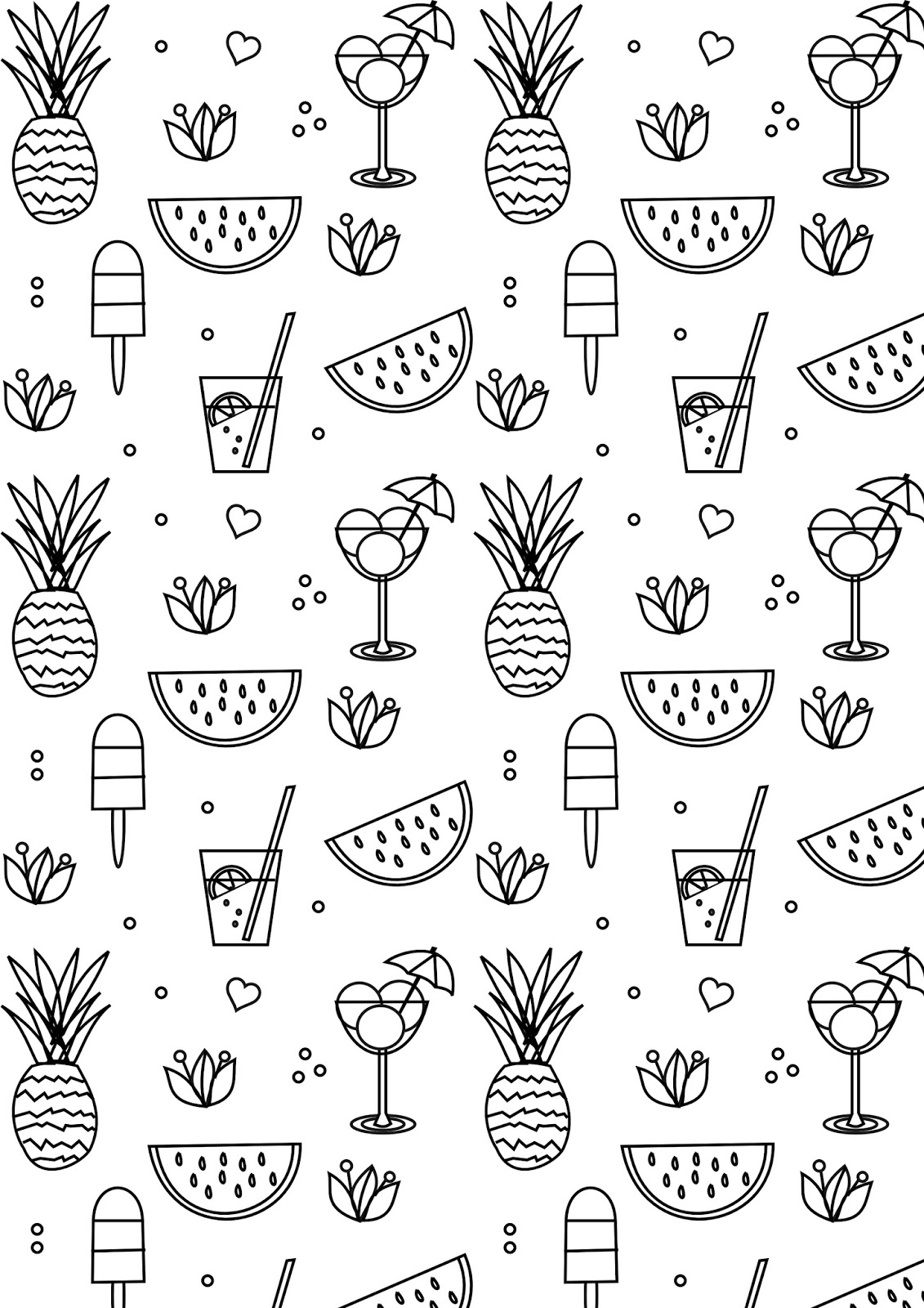 37 Free Summer Coloring Pages Printable 29