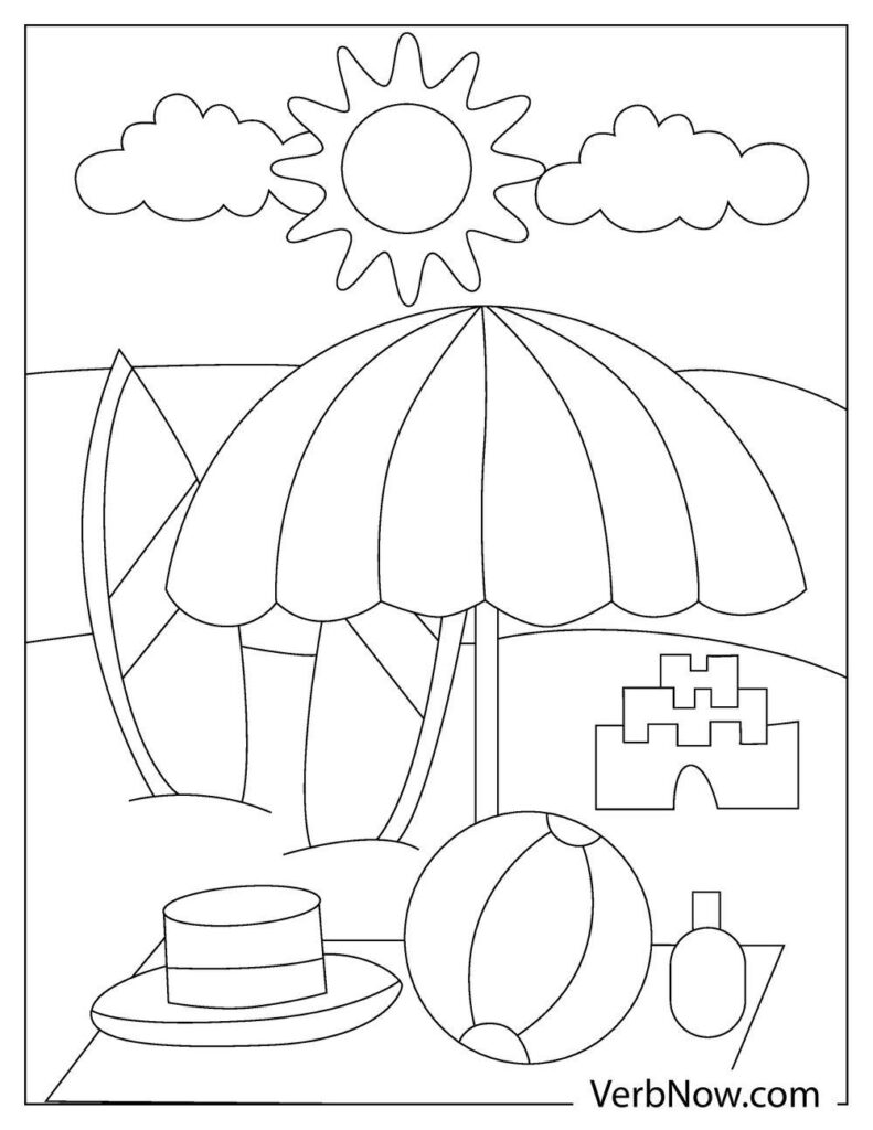 37 Free Summer Coloring Pages Printable 30