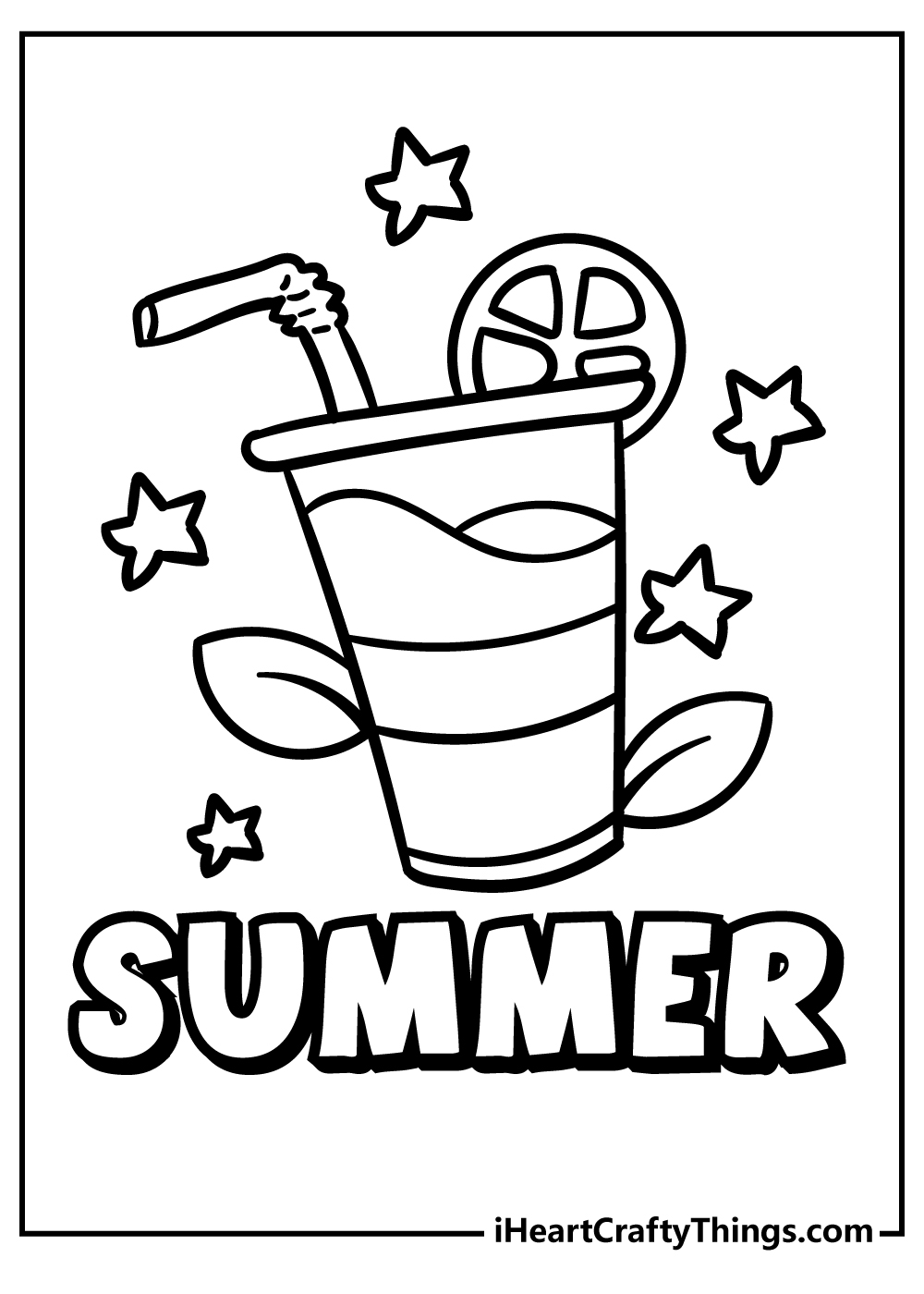 37 Free Summer Coloring Pages Printable 6