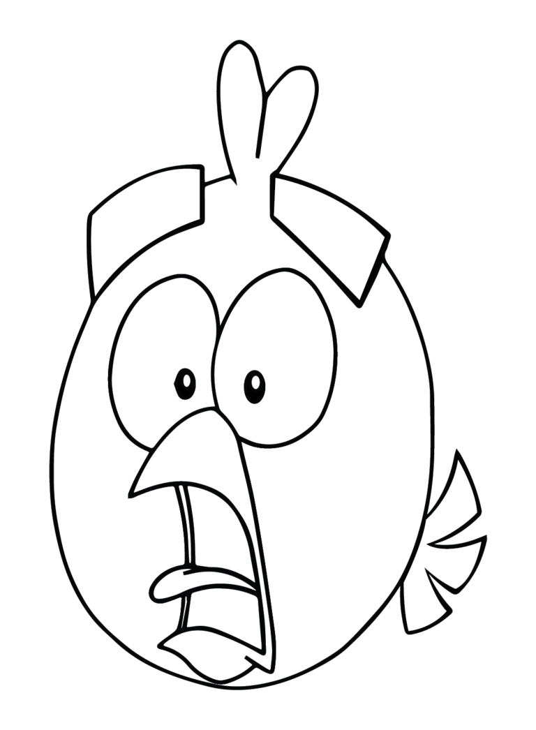 37 Fun Angry Bird Coloring Pages Printable 11