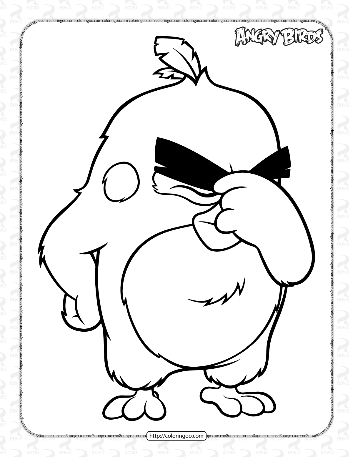 37 Fun Angry Bird Coloring Pages Printable 13