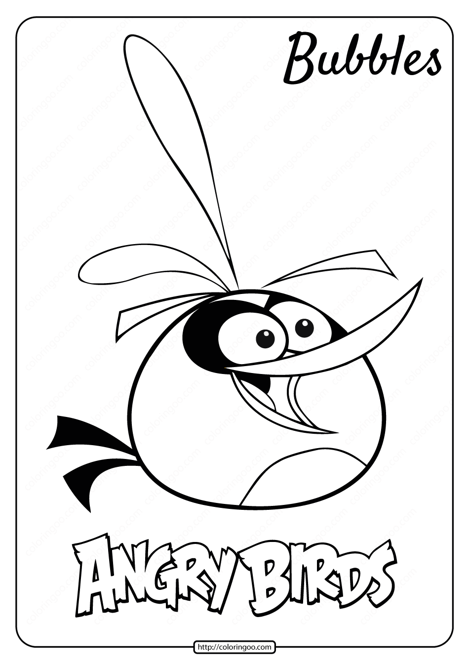 37 Fun Angry Bird Coloring Pages Printable 15