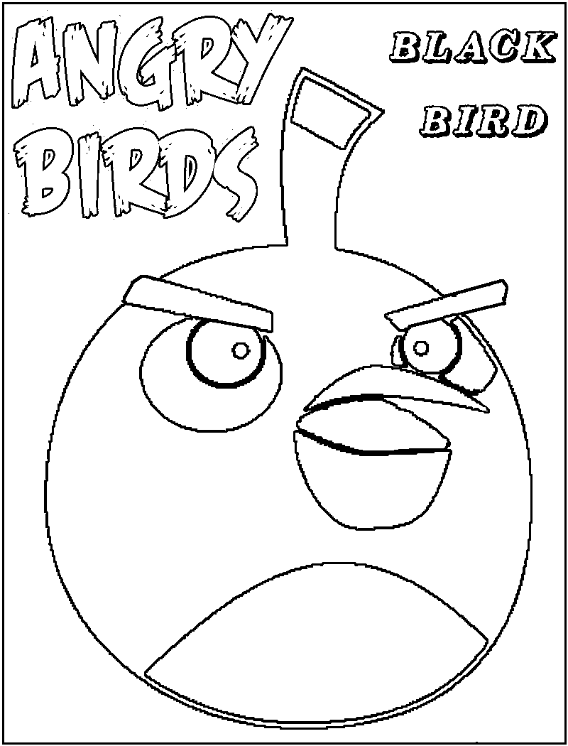 37 Fun Angry Bird Coloring Pages Printable 2