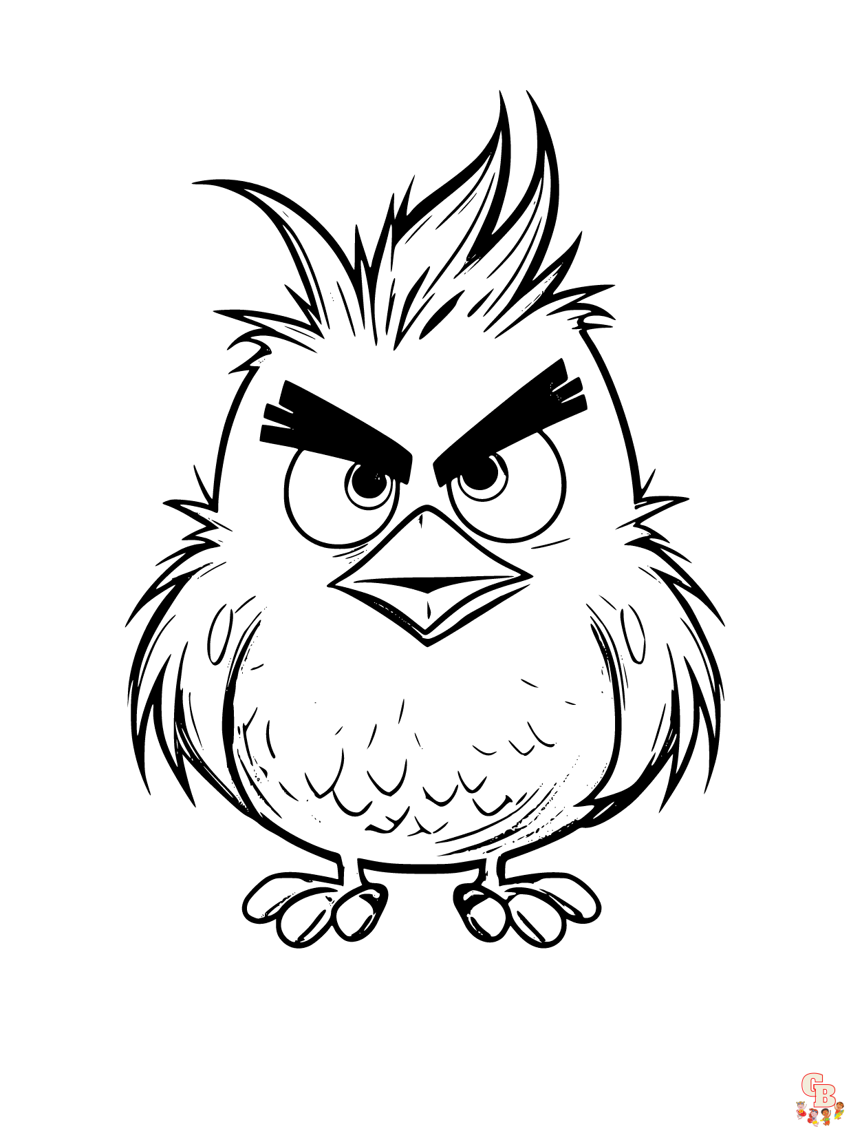 37 Fun Angry Bird Coloring Pages Printable 25