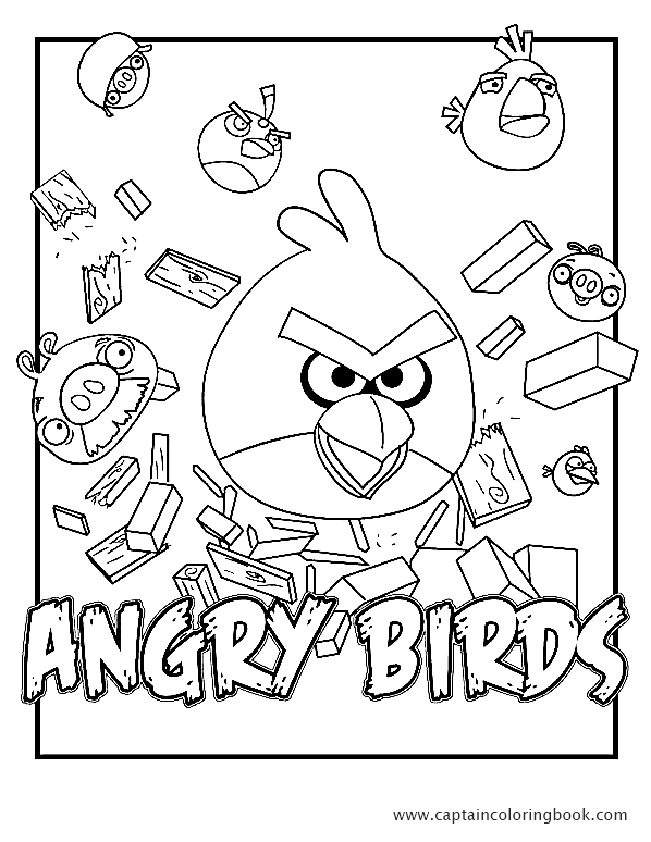 37 Fun Angry Bird Coloring Pages Printable 30