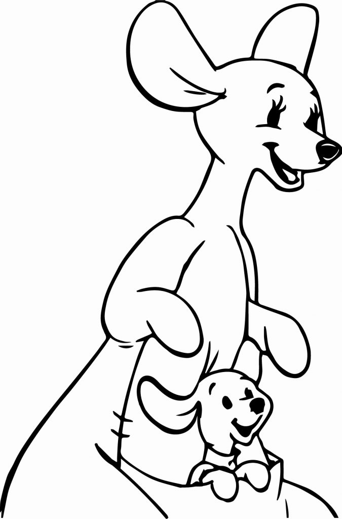 37 Fun Kangaroo Coloring Pages for Kids Printable 20