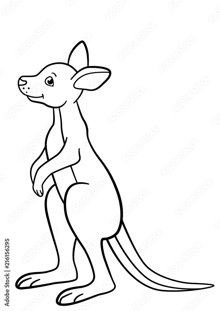 37 Fun Kangaroo Coloring Pages for Kids Printable 22