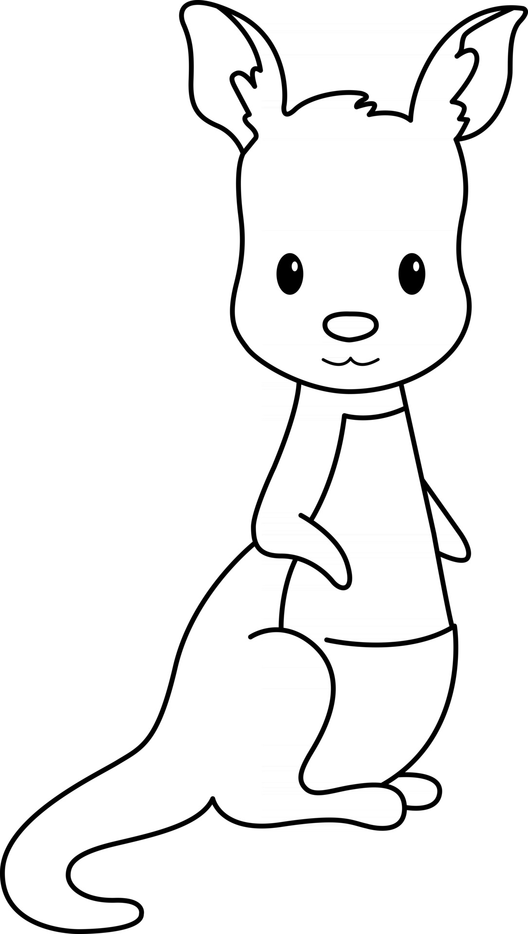 37 Fun Kangaroo Coloring Pages for Kids Printable 24