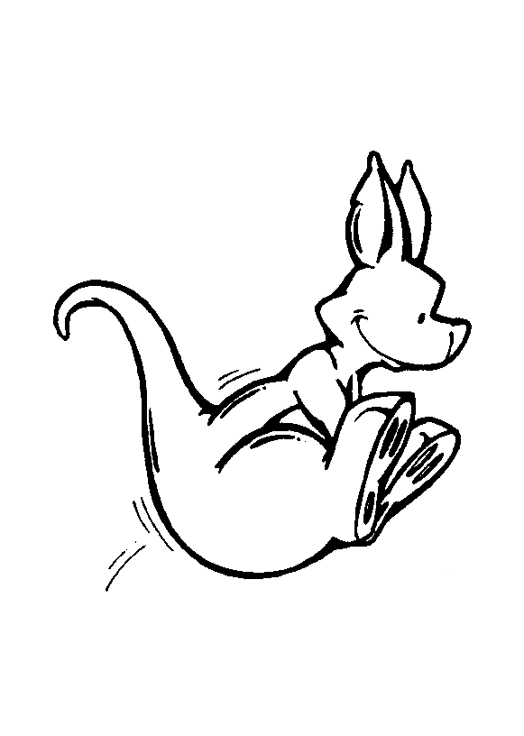 37 Fun Kangaroo Coloring Pages for Kids Printable 32