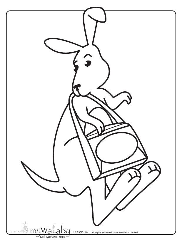 37 Fun Kangaroo Coloring Pages for Kids Printable 33