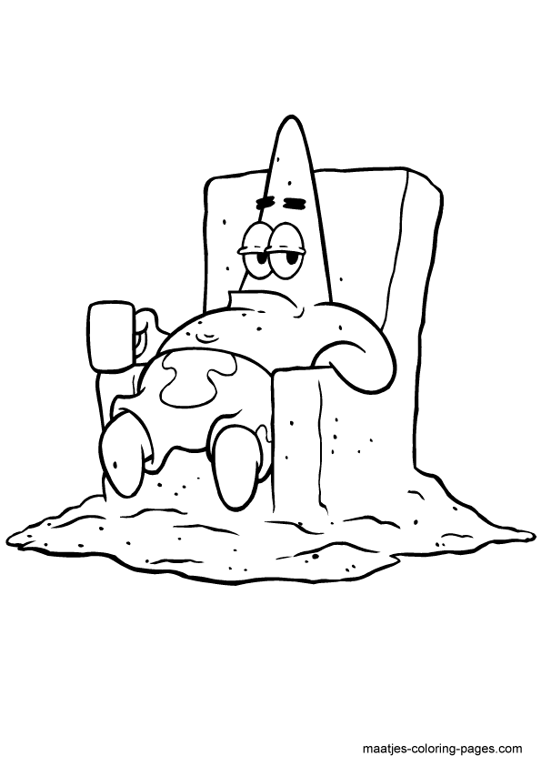 37 Patrick Star Coloring Pages Printable 10