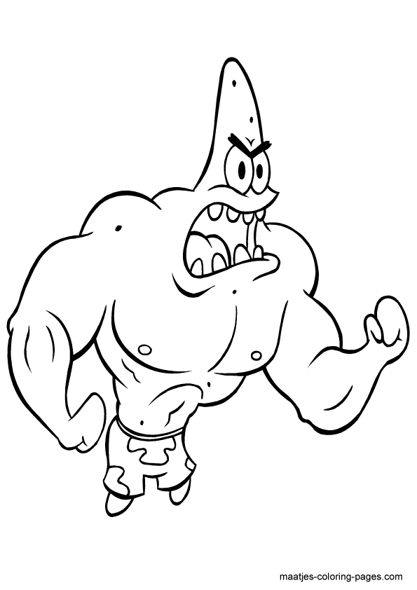 37 Patrick Star Coloring Pages Printable 11