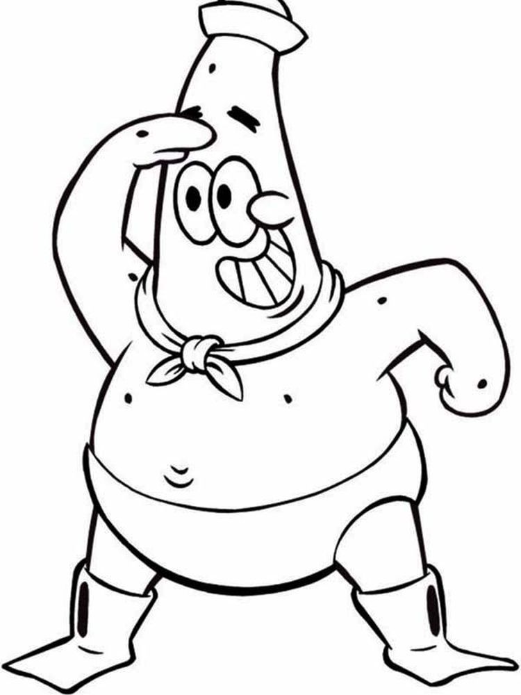 37 Patrick Star Coloring Pages Printable 2