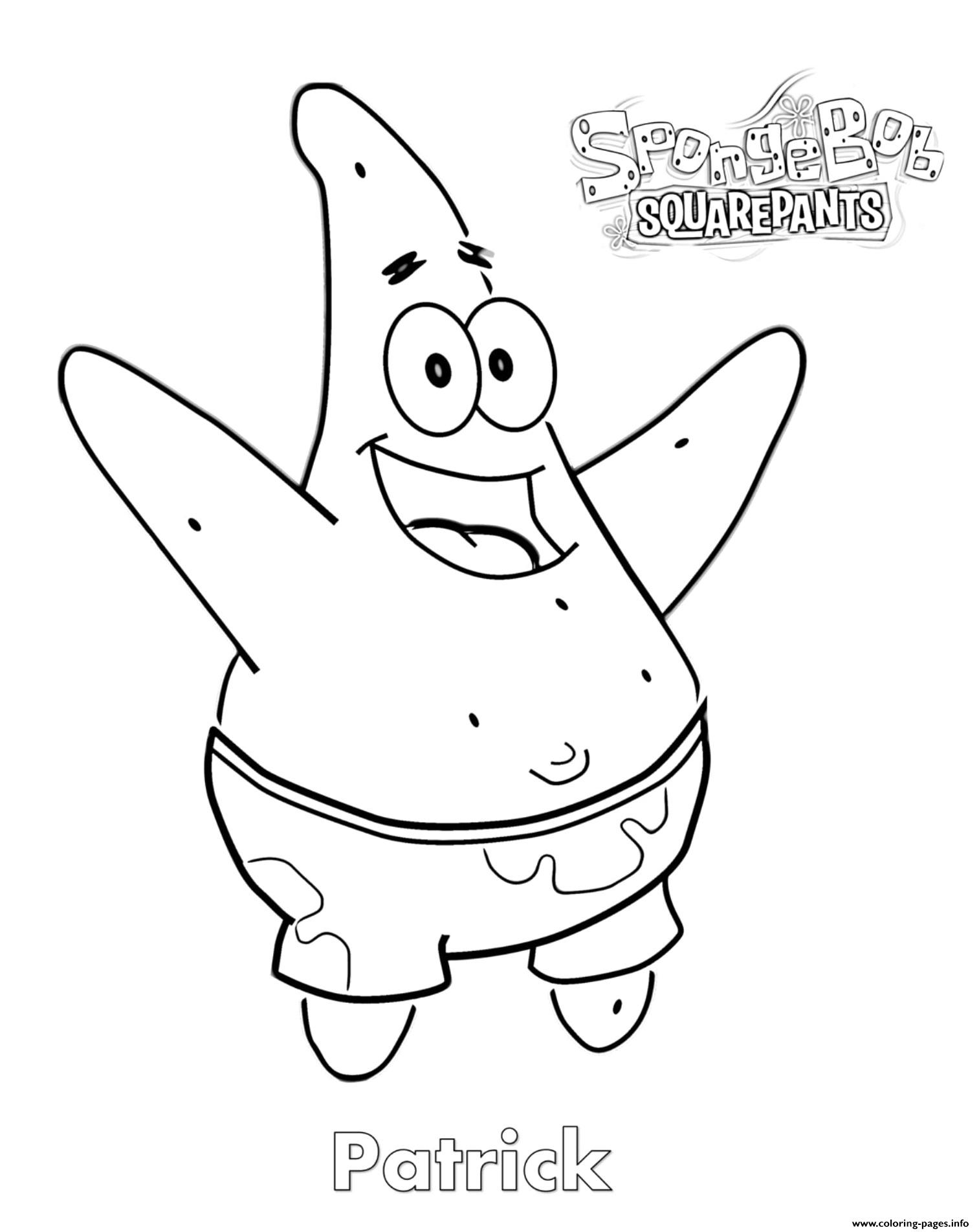 37 Patrick Star Coloring Pages Printable 7