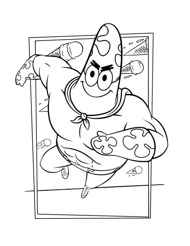 37 Patrick Star Coloring Pages Printable 9