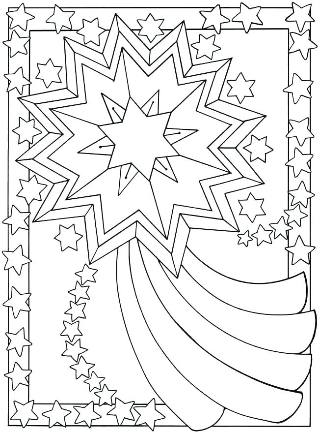 37 Stars Coloring Pages Printable 7