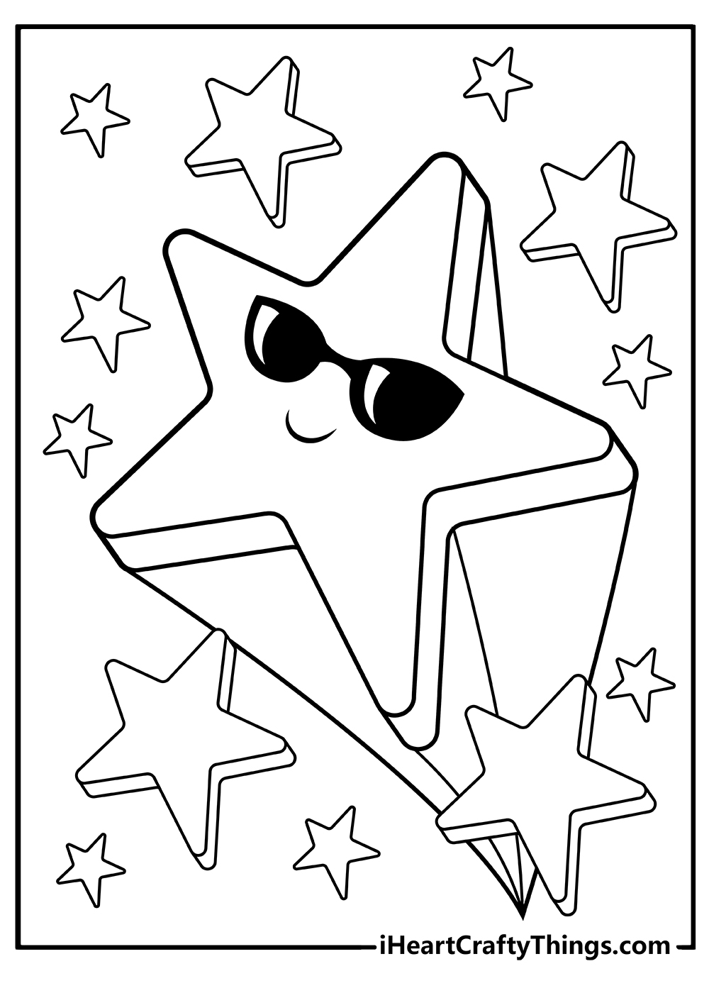 37 Stars Coloring Pages Printable 9