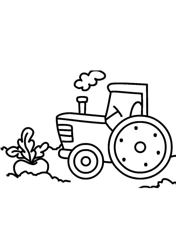 37 Tractor Coloring Pages for Kids Printable 10