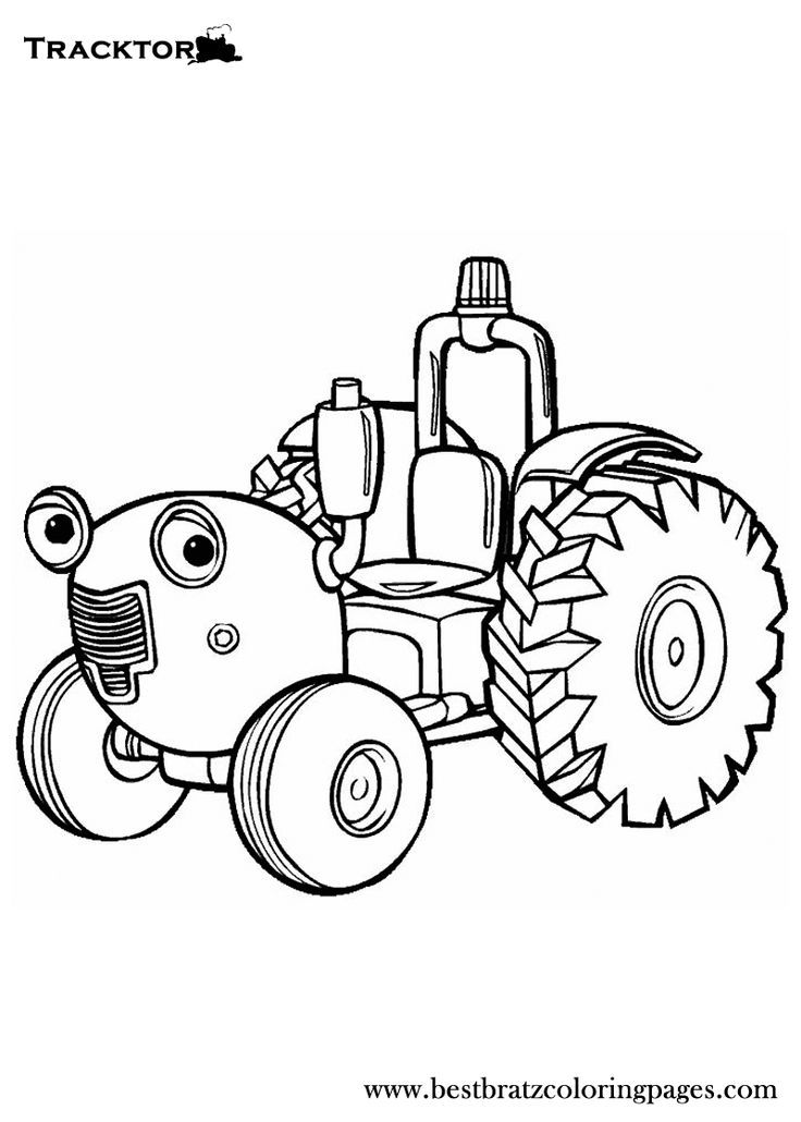 37 Tractor Coloring Pages for Kids Printable 12