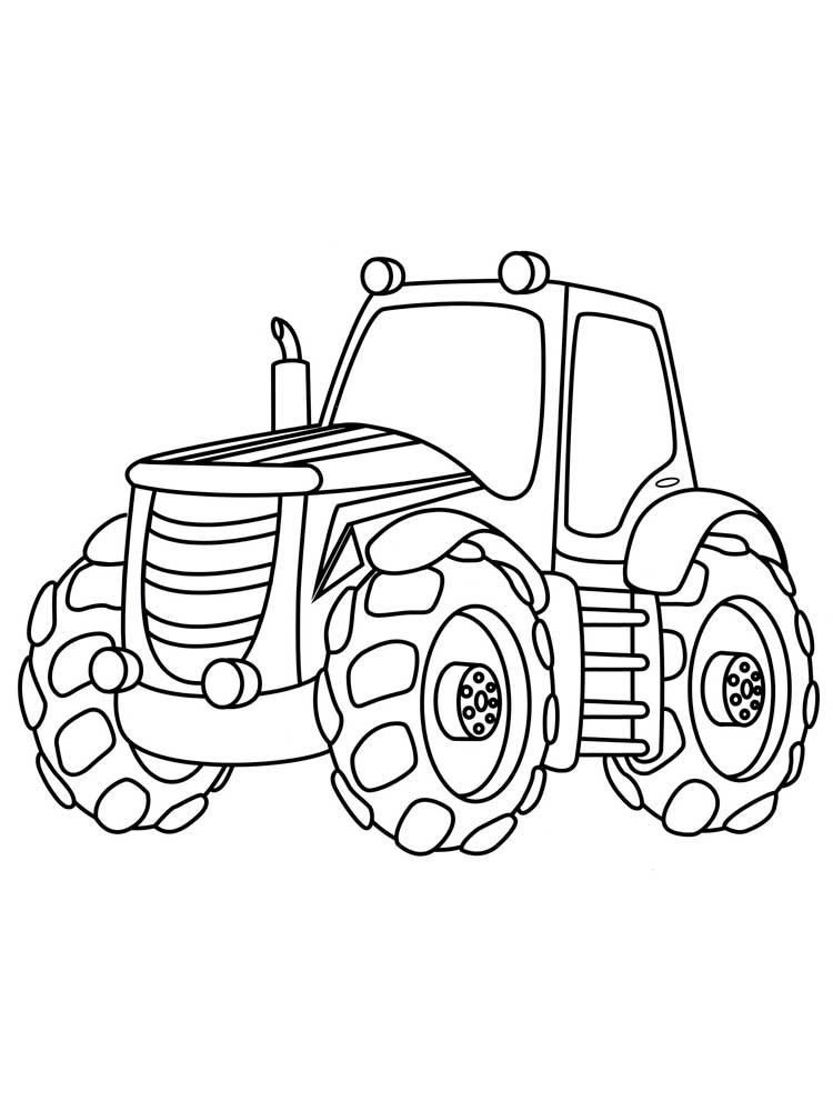 37 Tractor Coloring Pages for Kids Printable 2