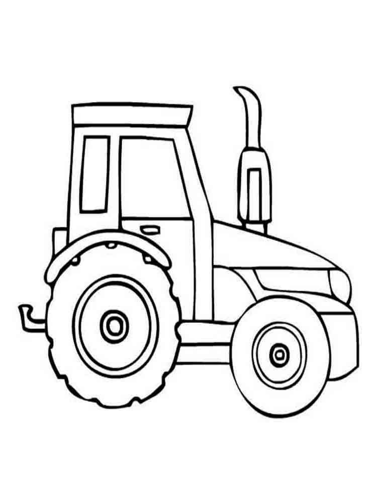 37 Tractor Coloring Pages for Kids Printable 3