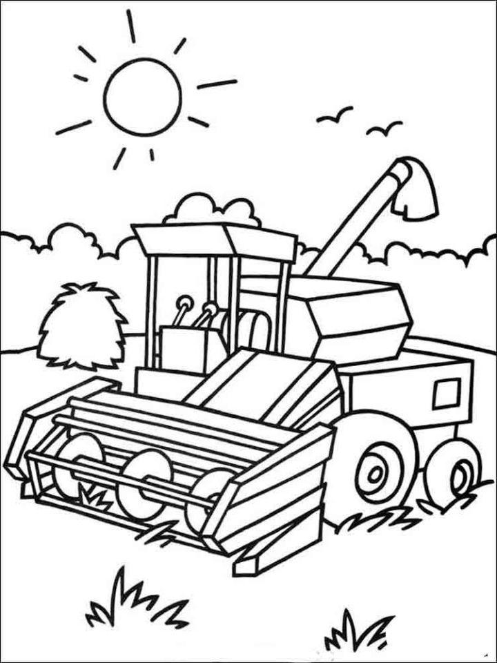 37 Tractor Coloring Pages for Kids Printable 31