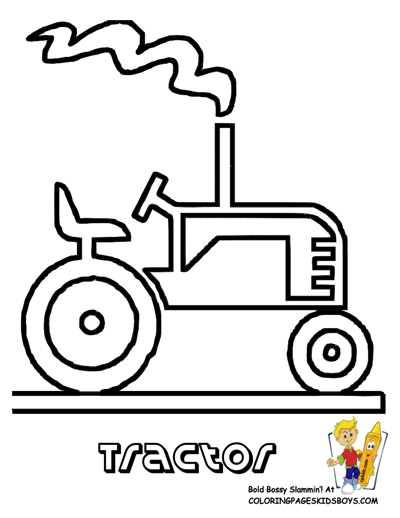 37 Tractor Coloring Pages for Kids Printable 35