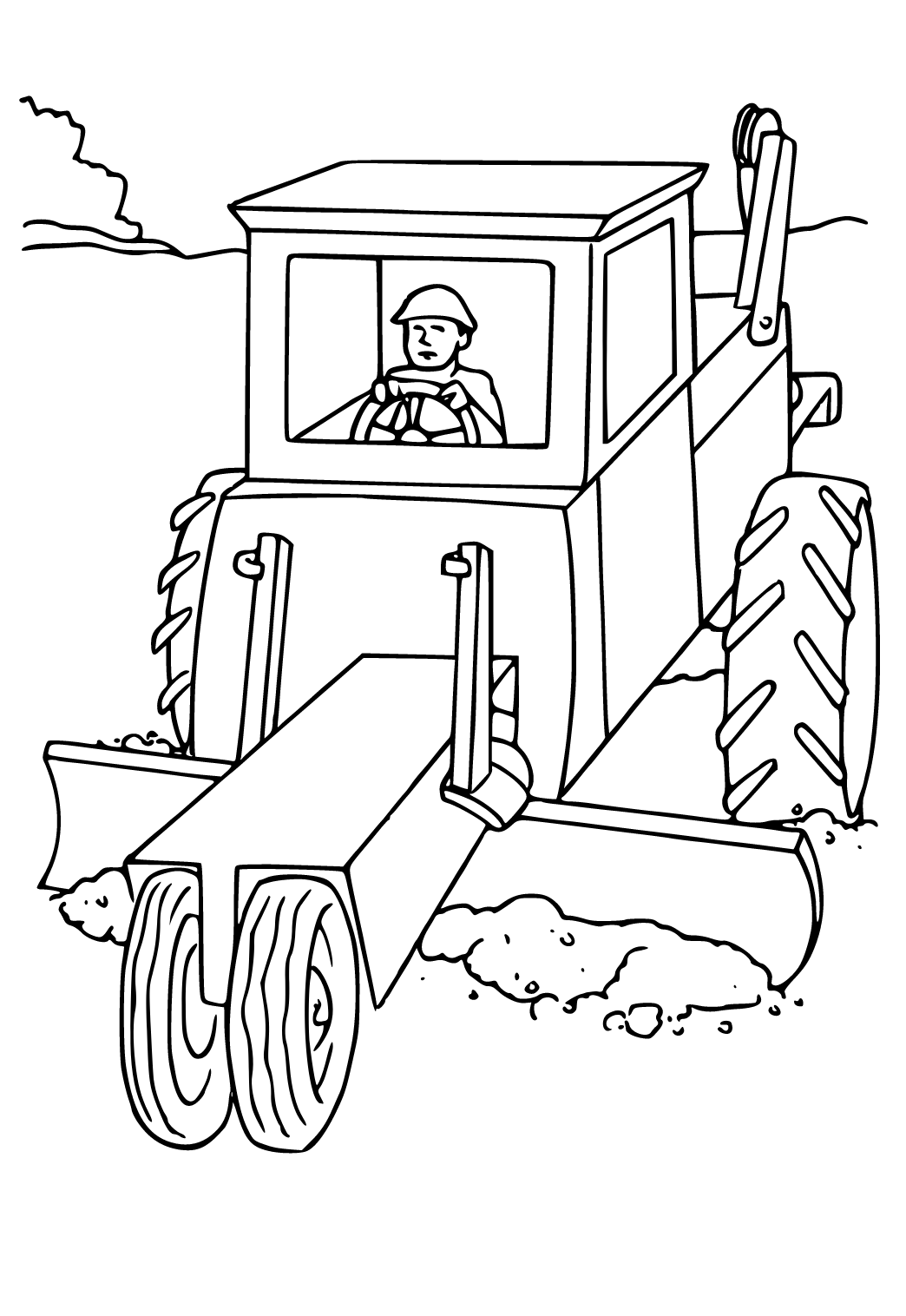 37 Tractor Coloring Pages for Kids Printable 5