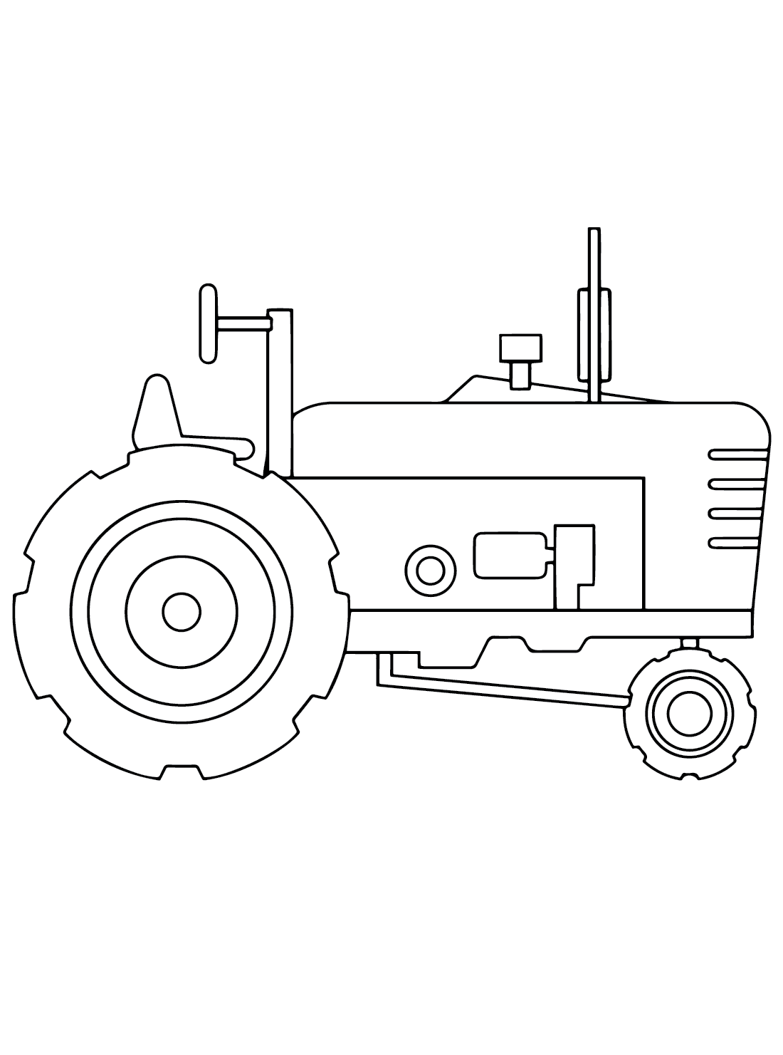 37 Tractor Coloring Pages for Kids Printable 8