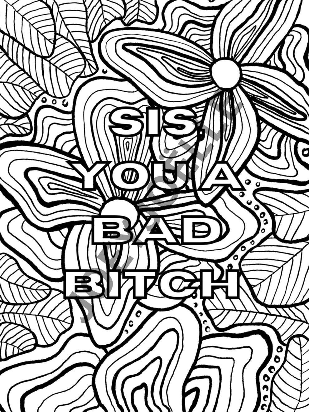 37 Trendy Baddie Coloring Pages for Adults Printable 1