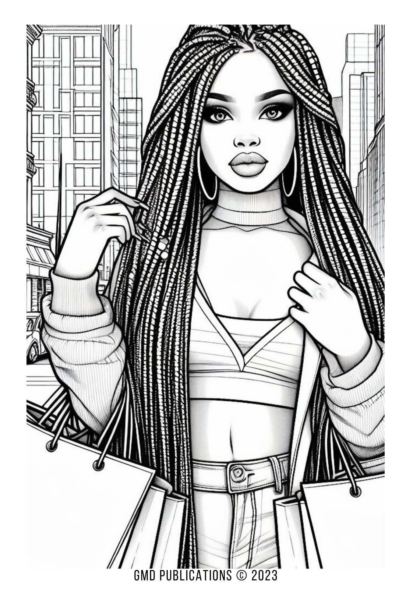 37 Trendy Baddie Coloring Pages for Adults Printable 3