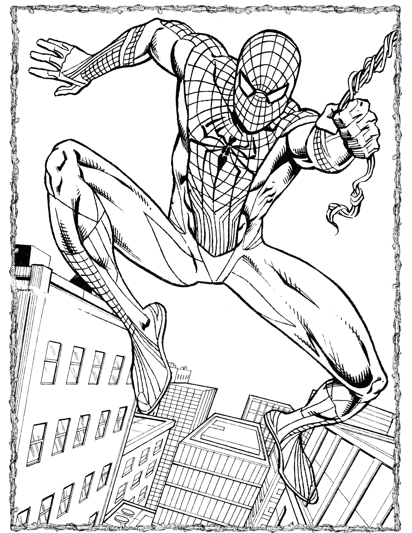 38 Amazing Spiderman Coloring Pages Printable 1