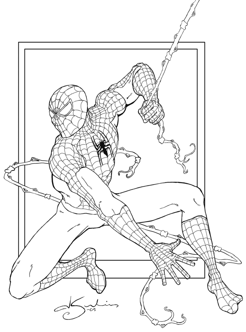 38 Amazing Spiderman Coloring Pages Printable 16