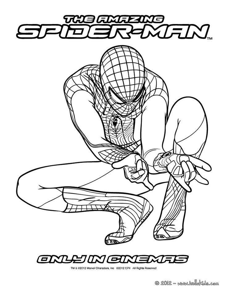 38 Amazing Spiderman Coloring Pages Printable 23