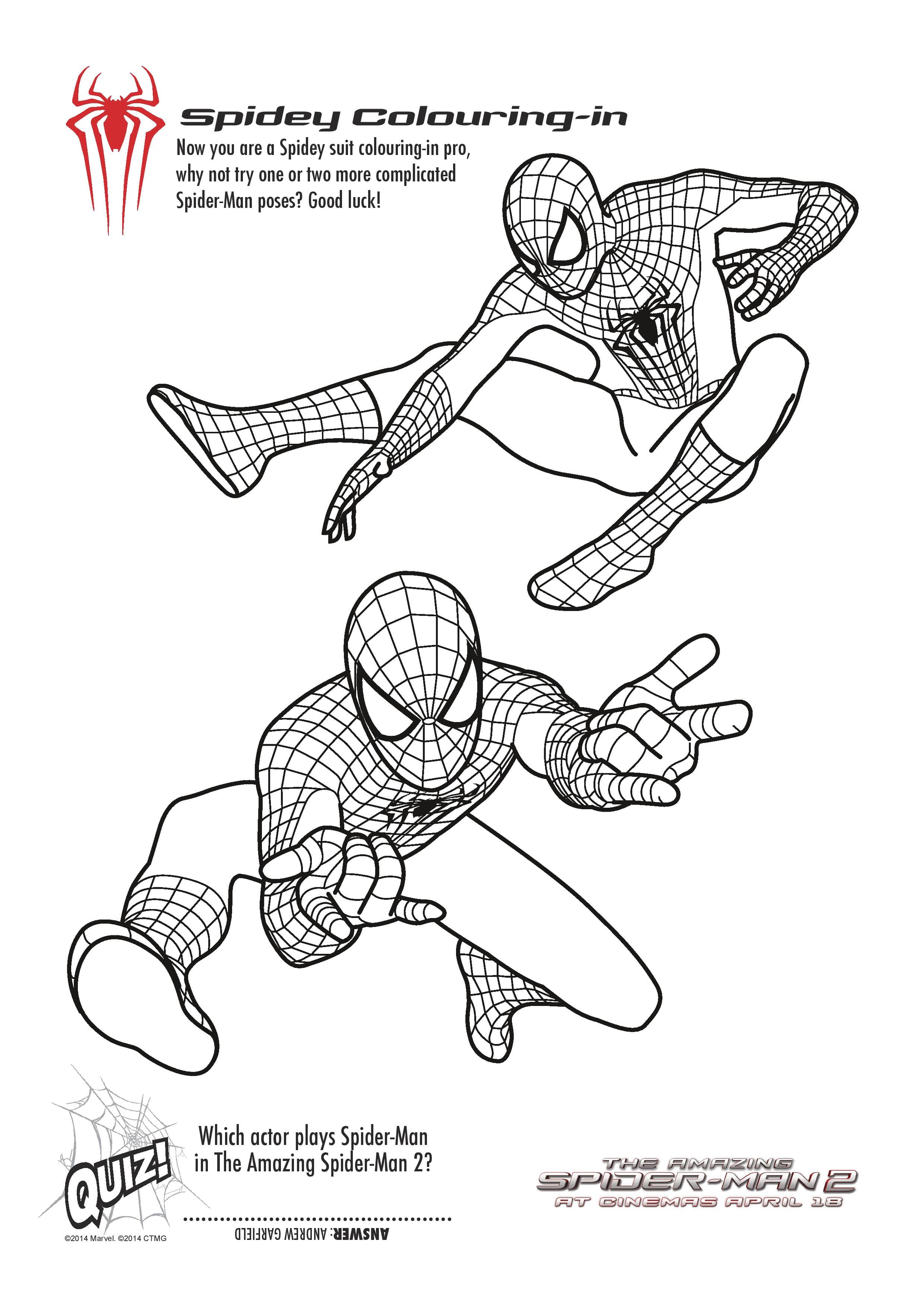 38 Amazing Spiderman Coloring Pages Printable 26