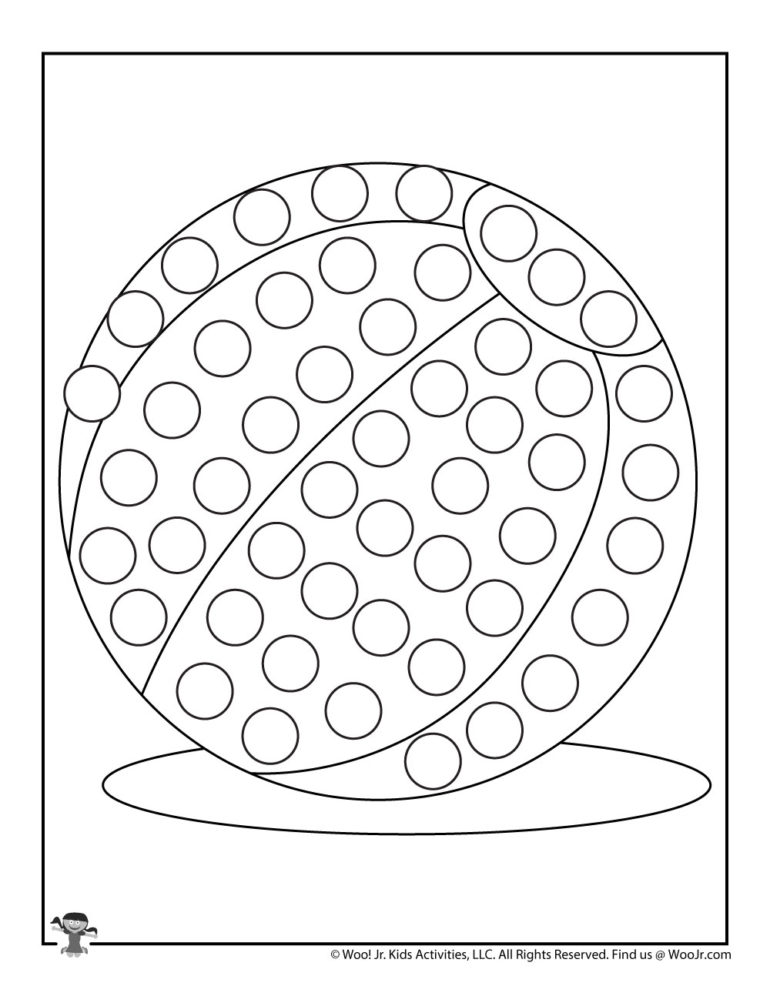 38 Bouncy Ball Coloring Pages Printable 14