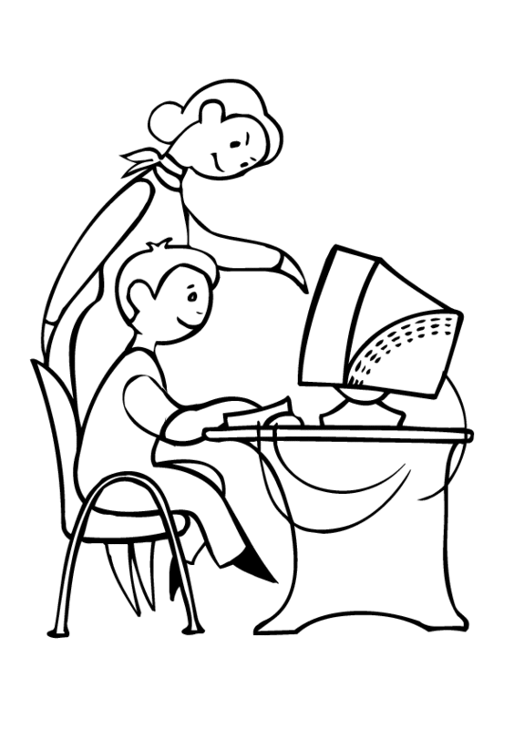 38 Creative Computer Coloring Pages Printable 17