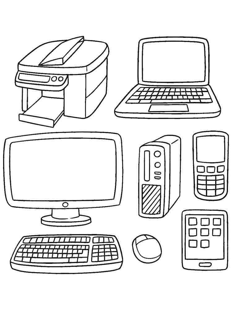 38 Creative Computer Coloring Pages Printable 25