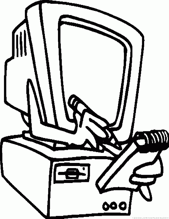 38 Creative Computer Coloring Pages Printable 35