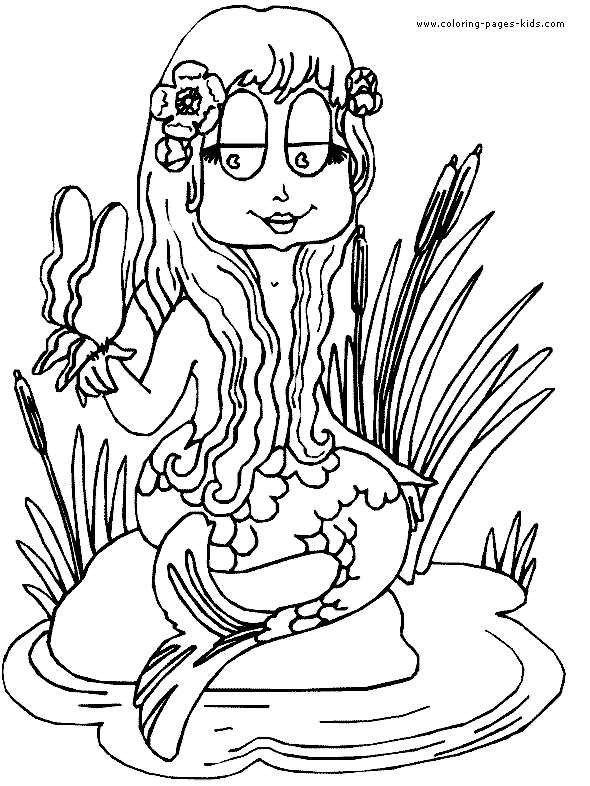 38 Cute Anime Mermaid Coloring Pages Printable 18