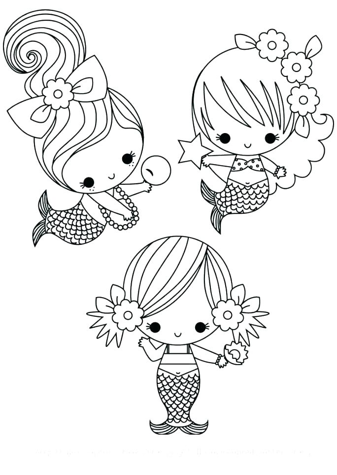 38 Cute Anime Mermaid Coloring Pages Printable 29