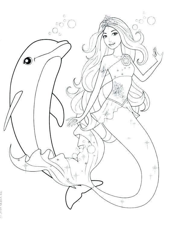 38 Cute Anime Mermaid Coloring Pages Printable 6