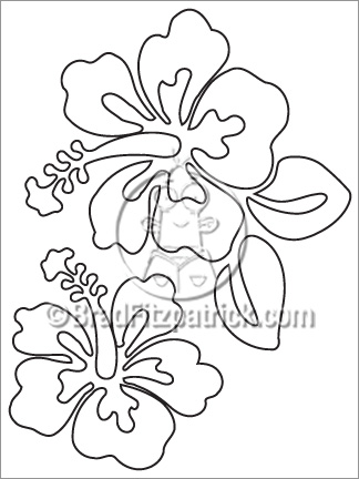 38 Hibiscus Coloring Pages for Kids Printable 12