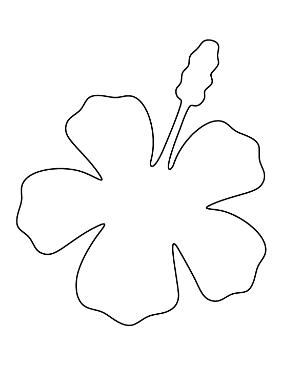 38 Hibiscus Coloring Pages for Kids Printable 35