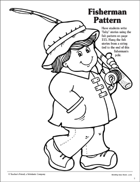 38 Relaxing Fishing Pole Coloring Pages Printable 14