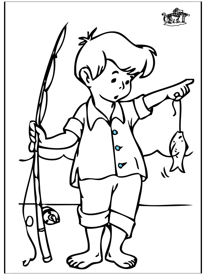 38 Relaxing Fishing Pole Coloring Pages Printable 20