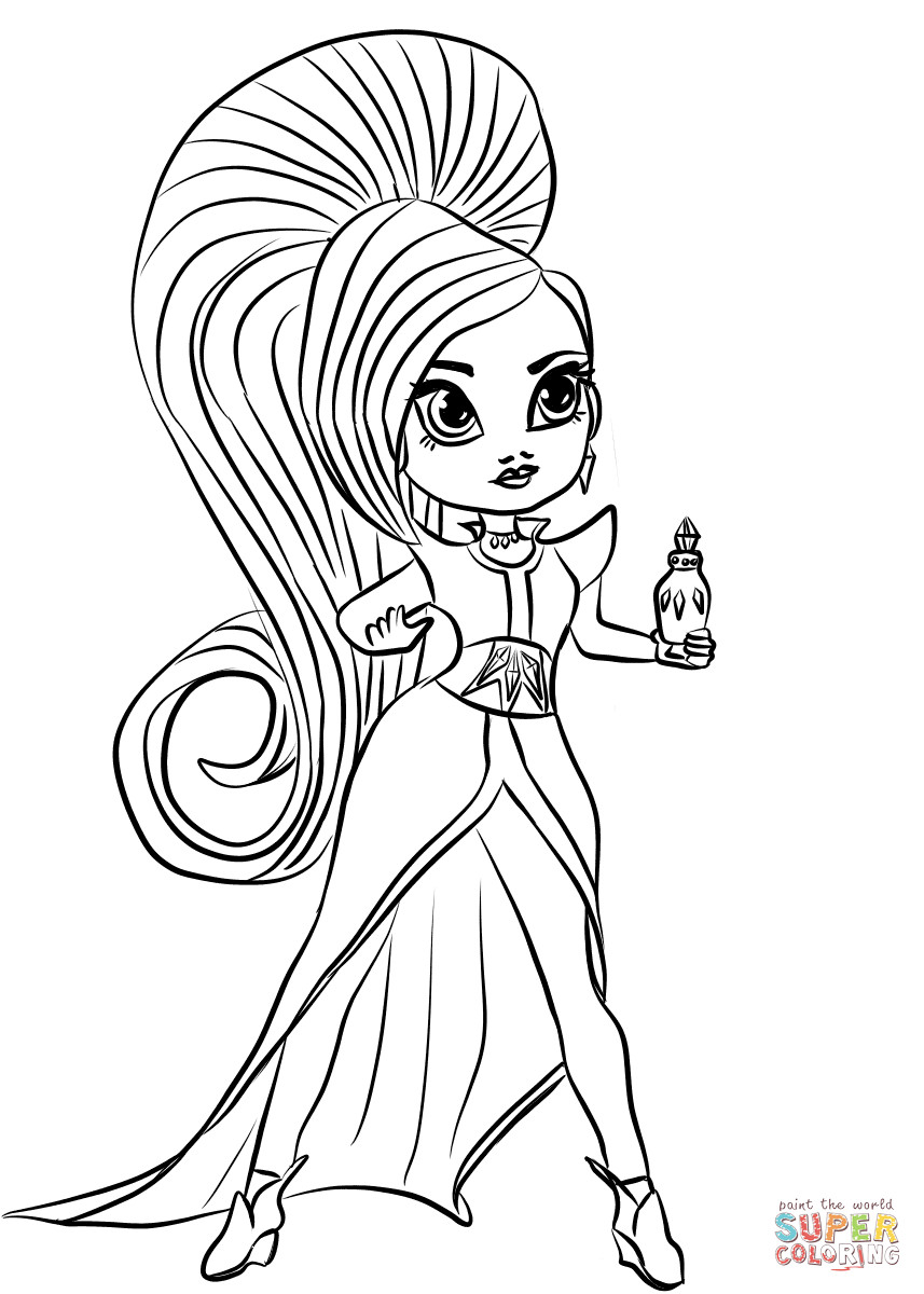 38 Shimmer and Shine Coloring Pages Printable 18